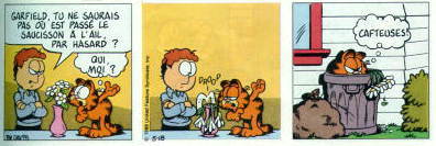 Garfield et le saucisson  l'ail